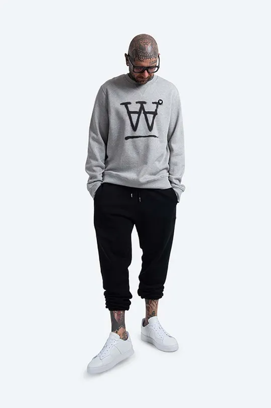 Wood Wood cotton sweatshirt Tye Sweatshirt gray