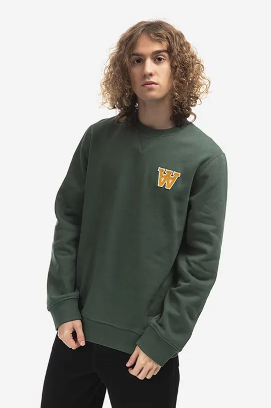 πράσινο Βαμβακερή μπλούζα Wood Wood Tye AA Patches Sweatshirt Ανδρικά
