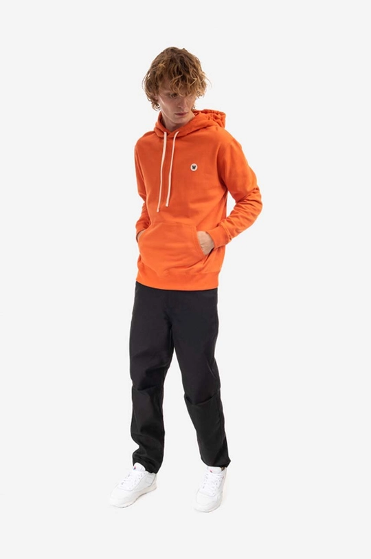 Wood Wood cotton sweatshirt Ian Double A orange