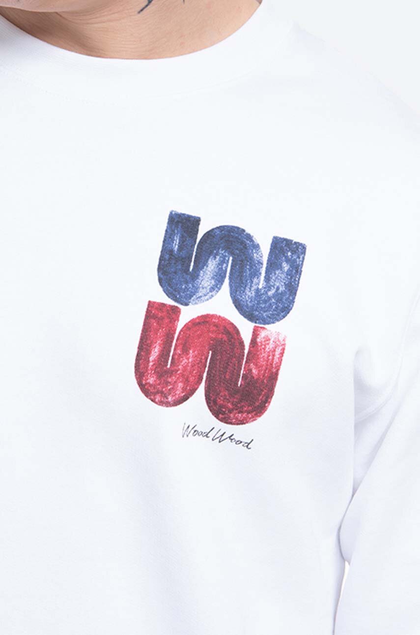 white Wood Wood cotton sweatshirt Hugh Sweatshirt