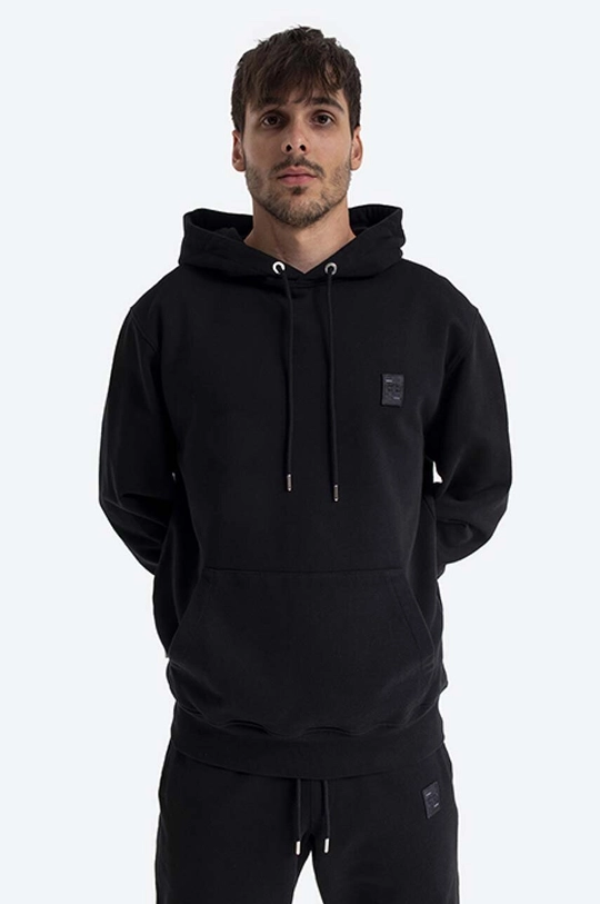 crna Pamučna dukserica Filling Pieces Lux Hoodie Muški