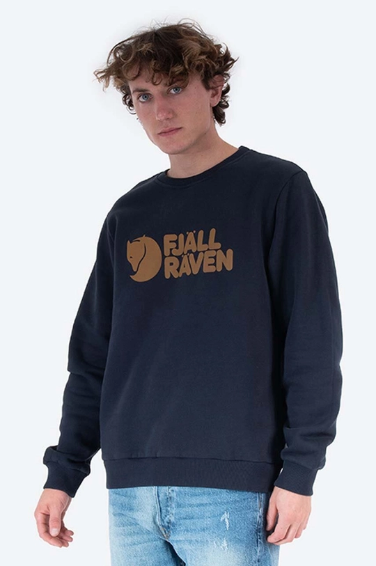 Fjallraven felpa in cotone Logo Sweater