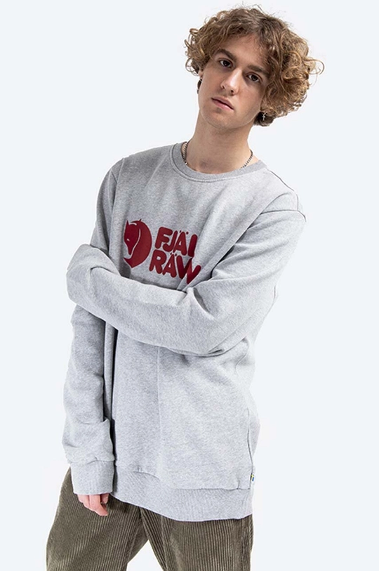 Bombažen pulover Fjallraven Logo Sweater