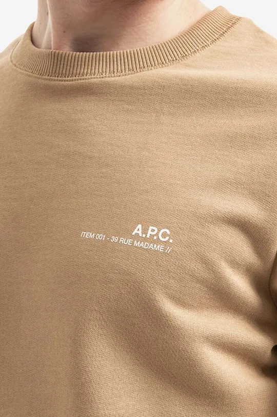beige A.P.C. cotton sweatshirt Sweat Item COEAS-H27608 BLACK