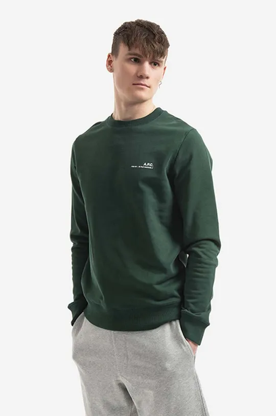 green A.P.C. cotton sweatshirt Sweat Item COEAS-H27608 BLACK Men’s
