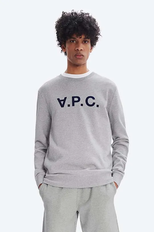 gray A.P.C. cotton sweatshirt Sweat Vpc Men’s