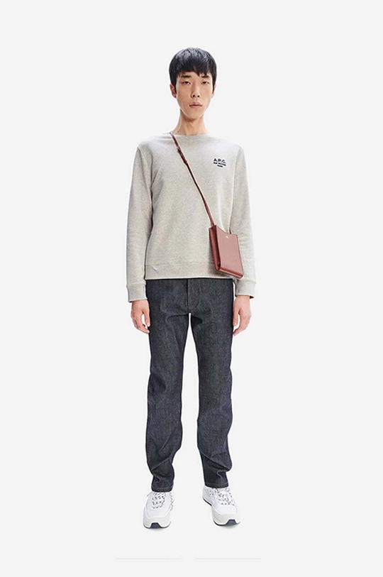 A.P.C. cotton sweatshirt Sweat Rider gray