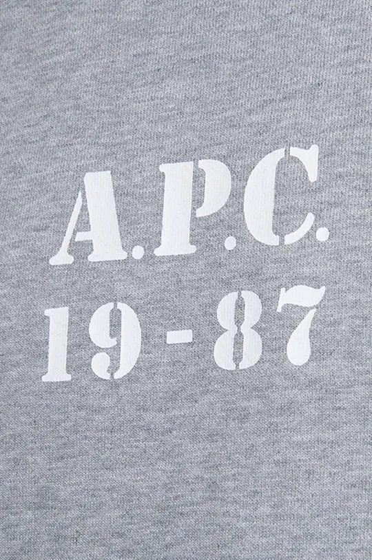 сірий Бавовняна кофта A.P.C. Sweat Gaby