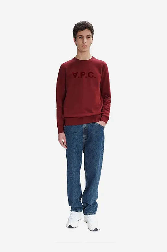 A.P.C. cotton sweatshirt Sweat maroon