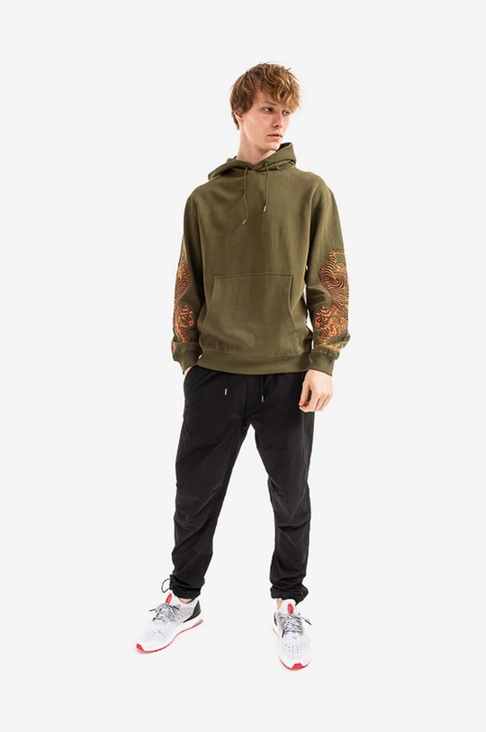 Памучен суичър Maharishi Bluza Maharishi 8031 OLIVE зелен