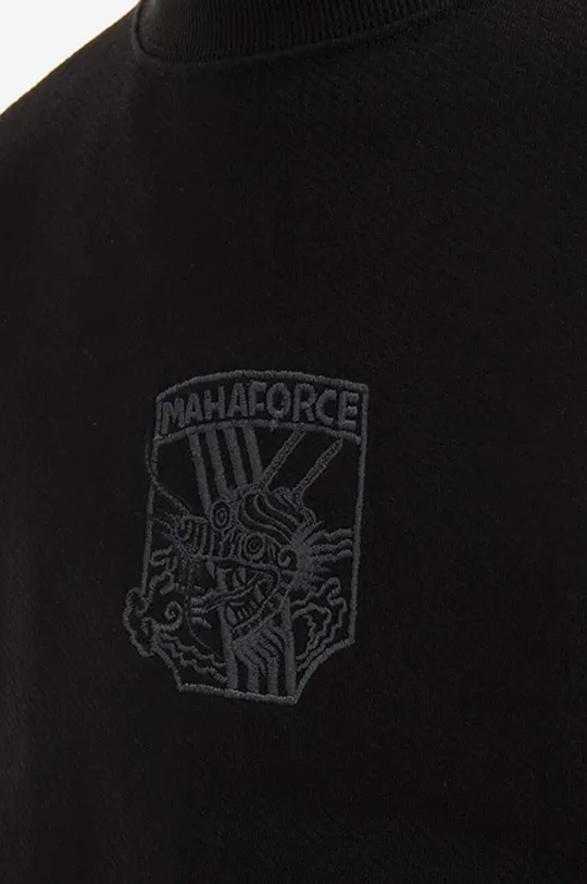 Bavlnená mikina Maharishi Maha Force Embroidered Crew 8075 BLACK