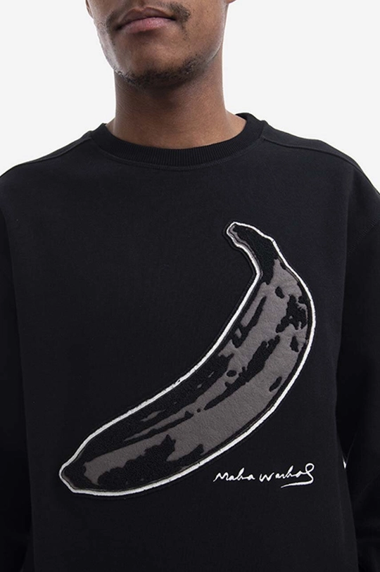 black Maharishi cotton sweatshirt Chanile Olive Banana x Warhol