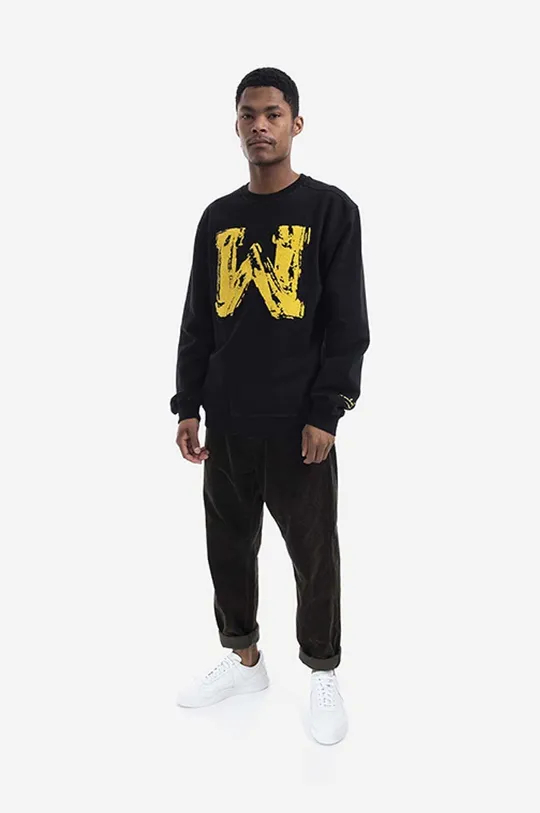 Maharishi cotton sweatshirt Chanile W x Warhol black
