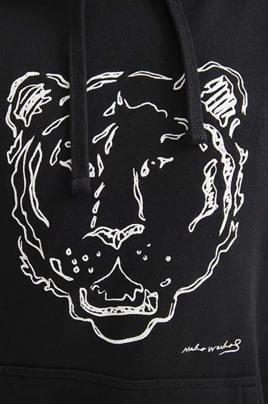 Памучен суичър Maharishi Tiger x Warhol Tiger Embroidery 9707 BLACK