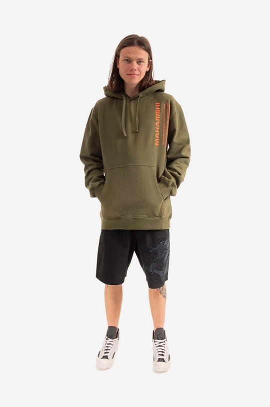 Maharishi cotton sweatshirt Miltype green