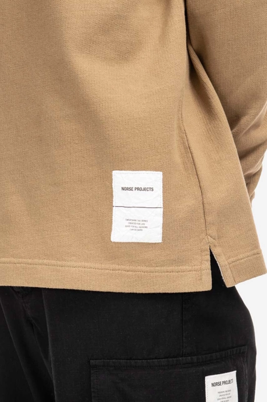 бордо Бавовняна кофта Norse Projects Fraser Tab Series Crew