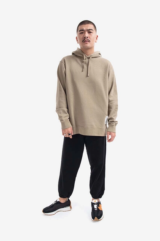 Βαμβακερή μπλούζα Norse Projects Fraser Tab Series Sweat μπορντό