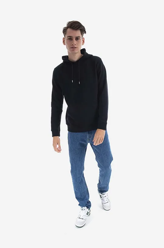 Βαμβακερή μπλούζα Norse Projects Vagn Classic Hood μαύρο