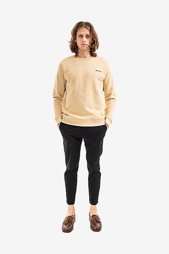 Norse Projects cotton sweatshirt Vagn Logo beige