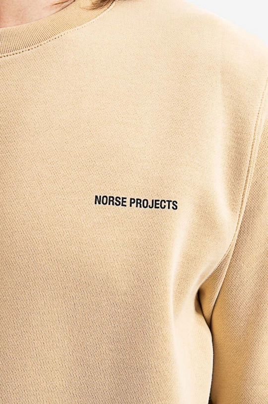 béžová Bavlněná mikina Norse Projects Vagn Logo