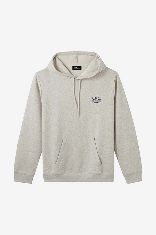 siva Pamučna dukserica A.P.C. Marvin Hoodie