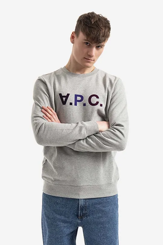 сірий Бавовняна кофта A.P.C. Чоловічий