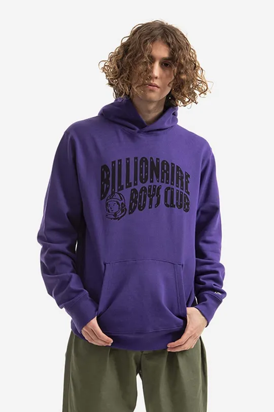 fialová Bavlněná mikina Billionaire Boys Club B22114 GRAPE Pánský