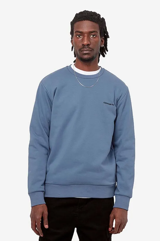 blue Carhartt WIP sweatshirt Script Embroidery Men’s