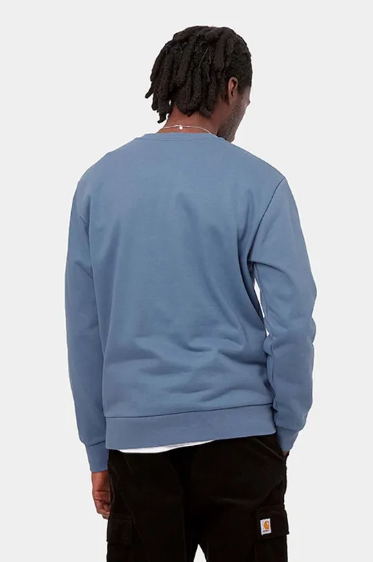 Carhartt WIP sweatshirt Script Embroidery blue