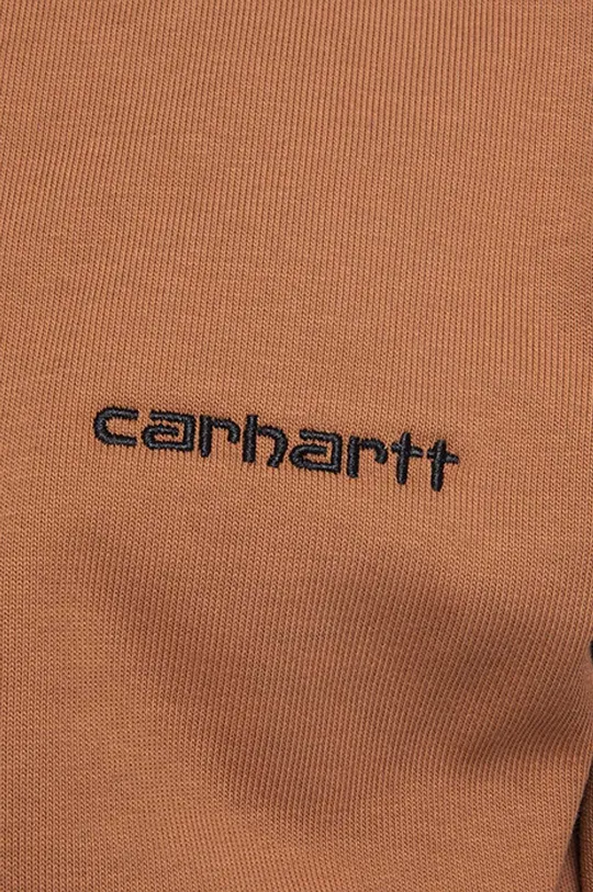 brown Carhartt WIP sweatshirt Script Embroidery