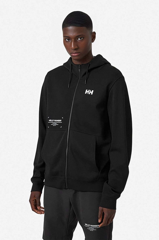 černá Mikina Helly Hansen Move Sweat FZ Pánský