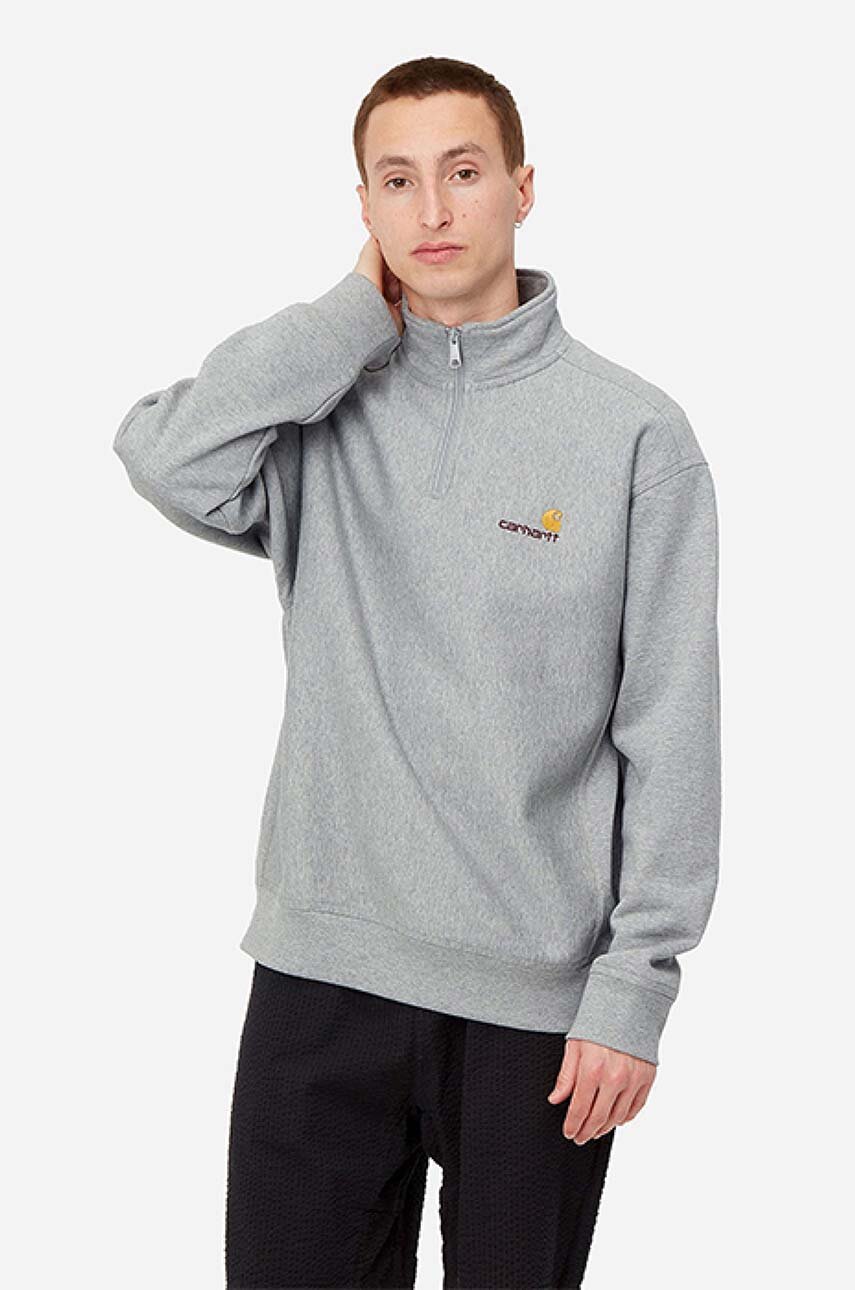 сив Суичър Carhartt WIP American Script Чоловічий