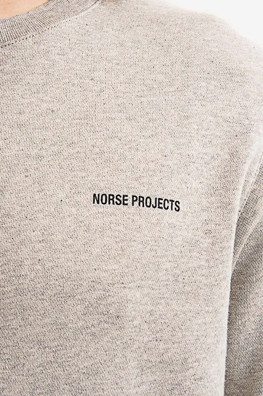 γκρί Βαμβακερή μπλούζα Norse Projects Vagn Logo