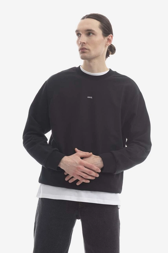 Bavlněná mikina A.P.C. Sweat Steve Pánský