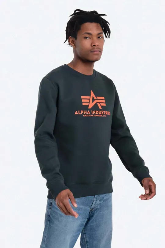 green Alpha Industries sweatshirt Basic Sweater Men’s