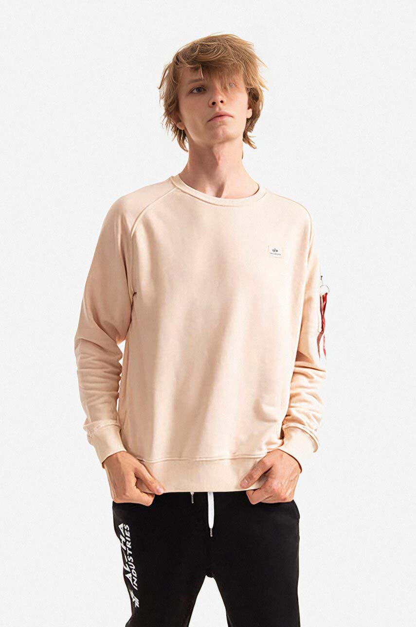 beżowy Alpha Industries bluza X-Fit Sweat Męski