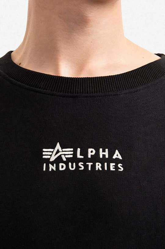 μαύρο Βαμβακερή μπλούζα Alpha Industries