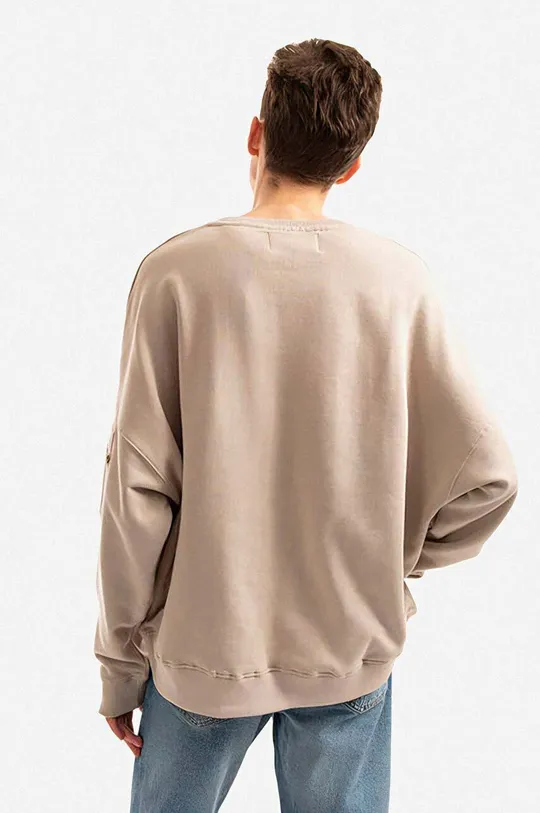 Alpha Industries cotton sweatshirt beige
