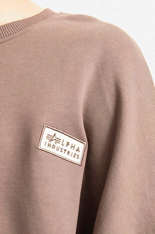 Alpha Industries cotton sweatshirt brown