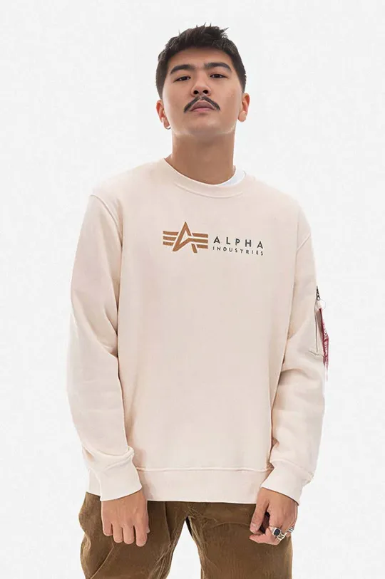 beige Alpha Industries sweatshirt Men’s