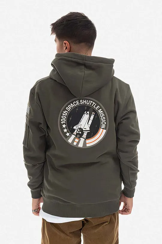 Alpha Industries sweatshirt Space Shuttle Hoody  80% Cotton, 20% Polyester