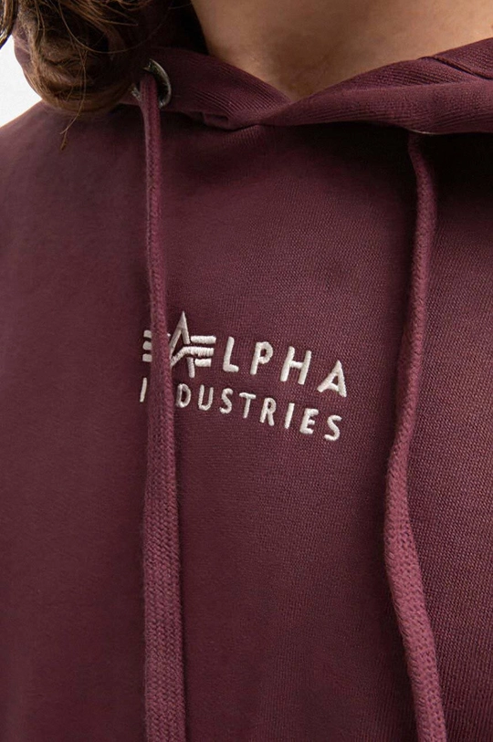 maroon Alpha Industries cotton sweatshirt