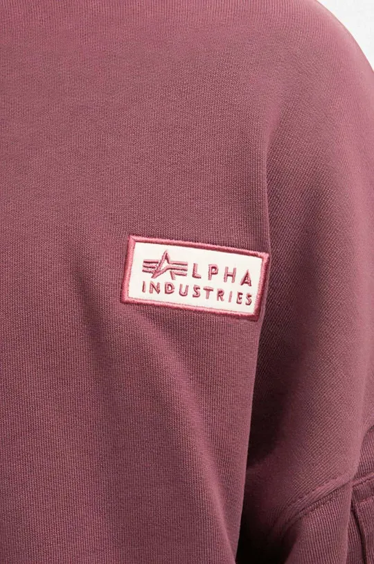 red Alpha Industries cotton sweatshirt
