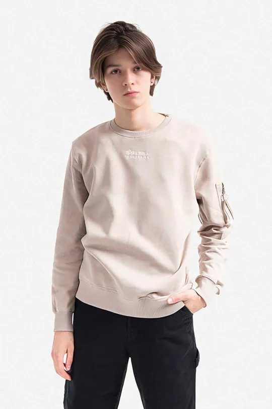 beige Alpha Industries cotton sweatshirt Men’s