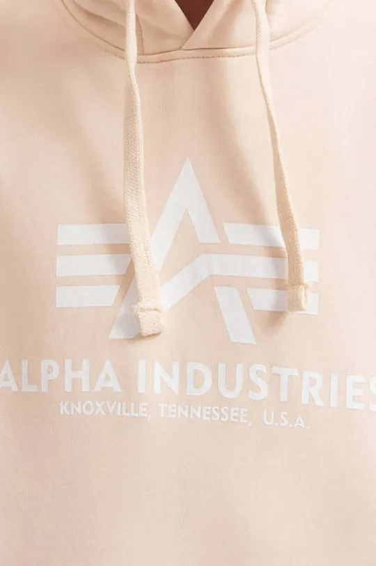 beige Alpha Industries sweatshirt
