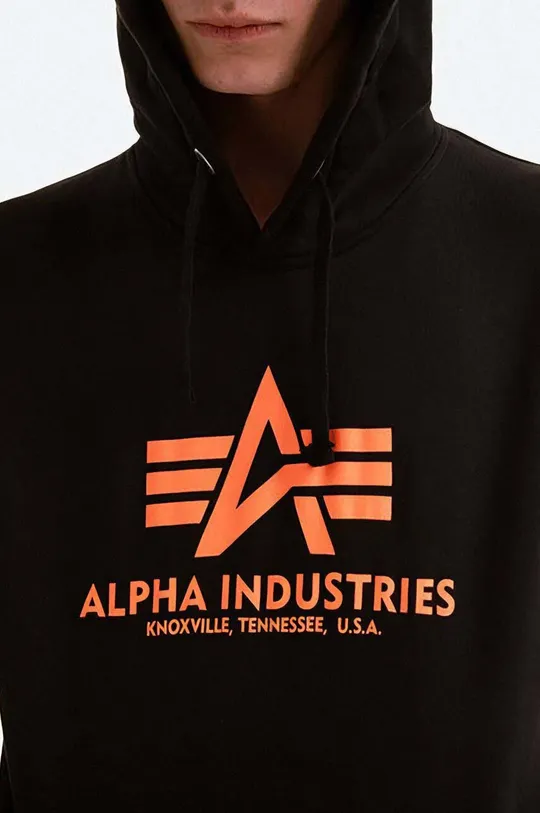 čierna Mikina Alpha Industries