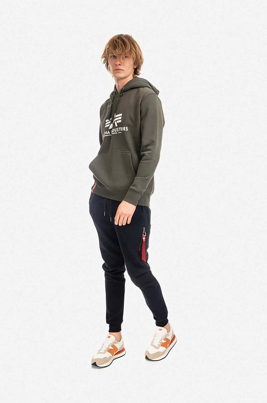 Dukserica Alpha Industries Basic Hoody zelena