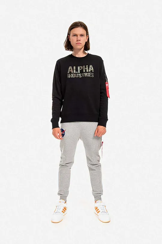 Alpha Industries sweatshirt Camo Print black