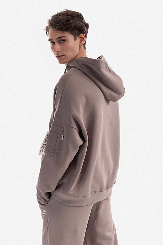 Памучен суичър Alpha Industries Organics OS Hoody  100% органичен памук