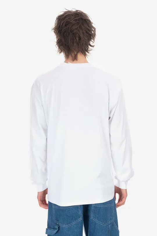 Bavlnené tričko s dlhým rukávom Aries Problemo Supremo LS Tee AR60023 WHITE
